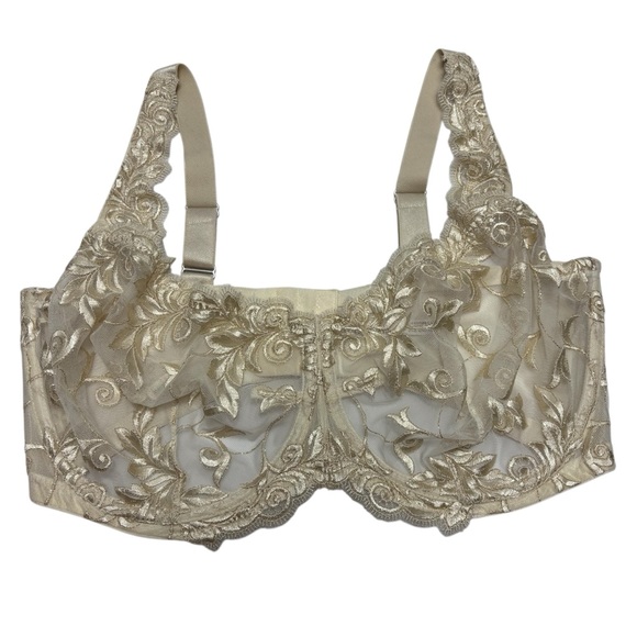 Soma Other - Soma underwire white shimmer lace bra